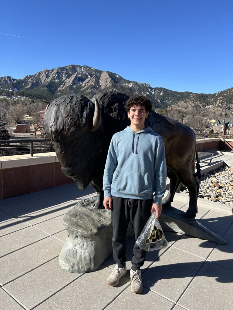 Manny at admitted students weekend at UC Boulder